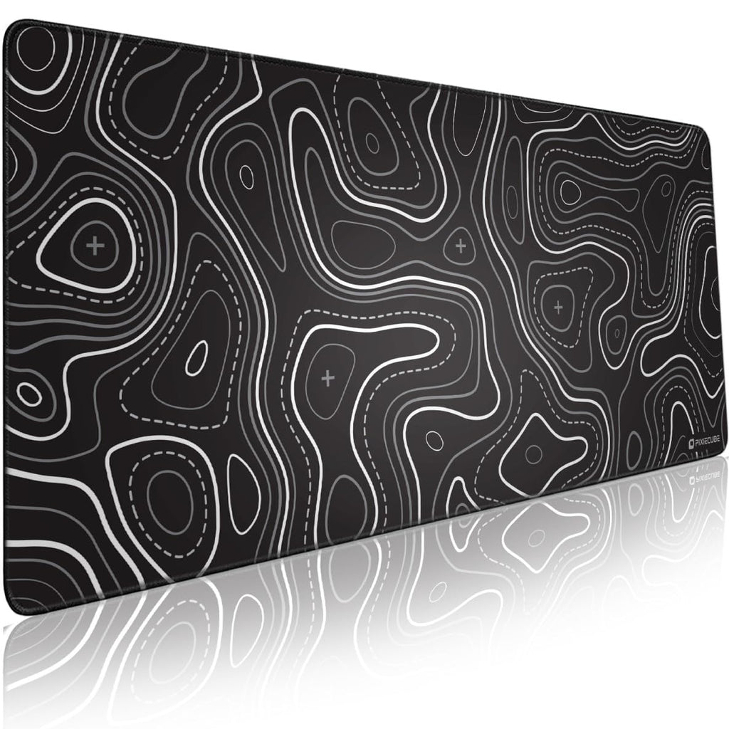 Pixiecube Excel Cheat Sheet Desk Pad | Excel Shortcut Keys Mouse Pad | Extended Large XL Gaming Mousepad | PC Office Spreadsheet Keyboard Mat | Non-Slip Stitched Edge