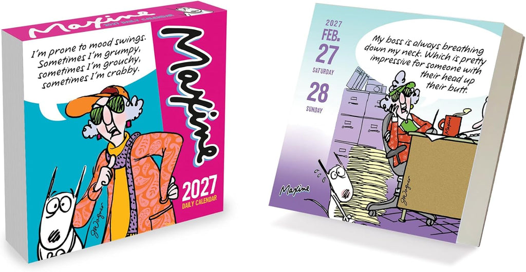 TF Publishing 2027 Maxine Daily Desktop Calendar - 5.25 in x 5.25 in