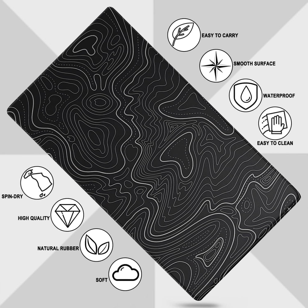 Large Gaming Mouse Pad, Waterproof Extra Large Mousepad with Stitched Edges