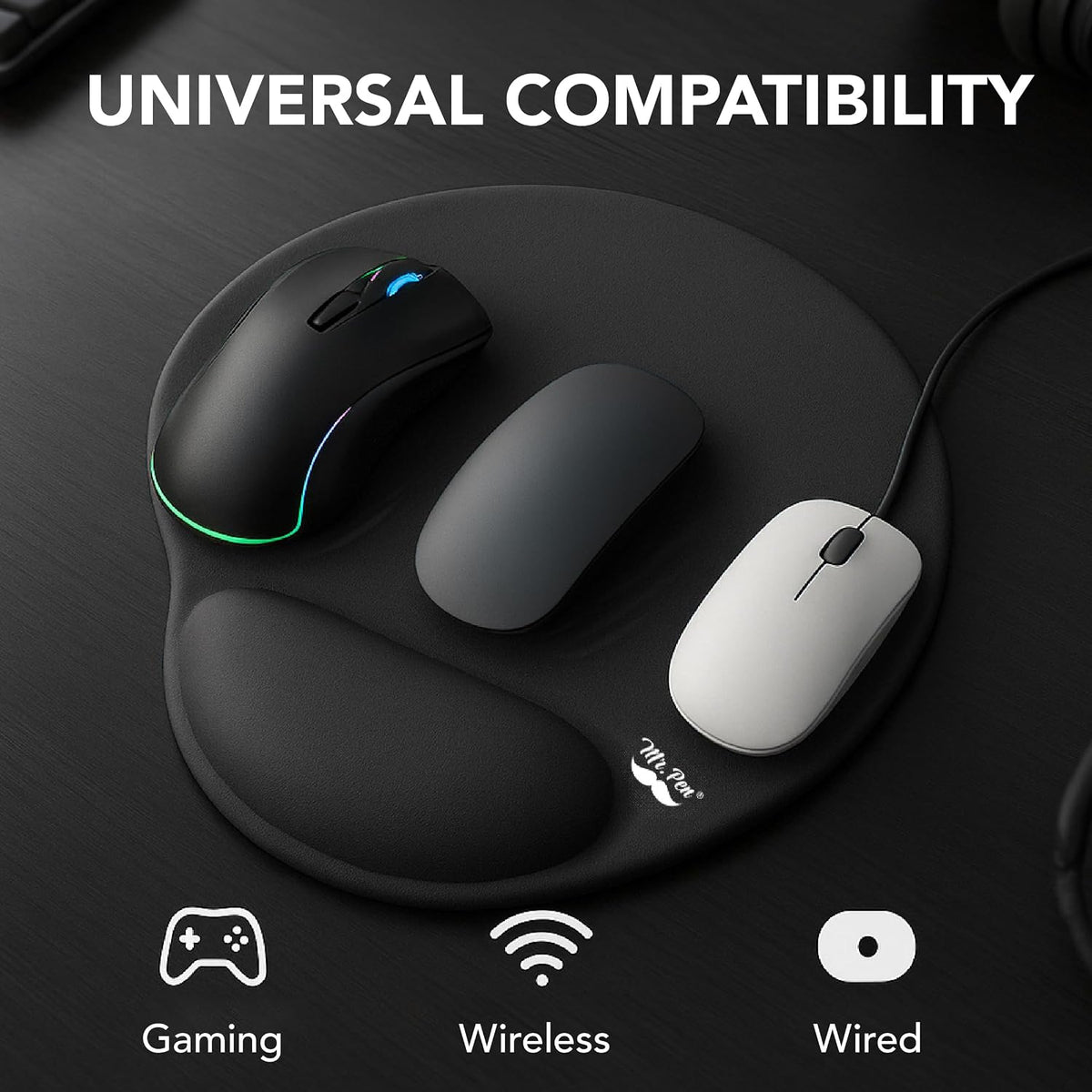 Mr. Pen- Ergonomic Mouse Pad with Wrist Rest