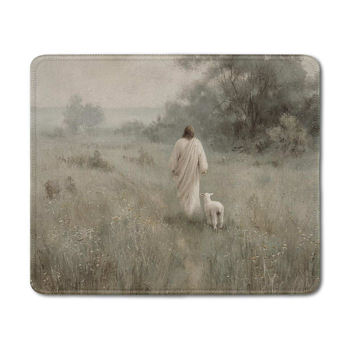 Inspirational Christian God Says I Am Mouse Pad, Minimalist Boho Floral Bible Verse Affirmation Mouse Pads Mousepad for Home Office Dorm Computers Laptop Supplies Desk Accessories, 9.5x7.9 Inch
