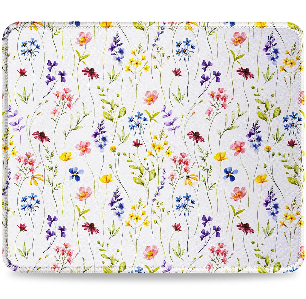 JIKIOU Mouse Pad with Stitched Edge, Perfect Size-10.2x8.3in Black