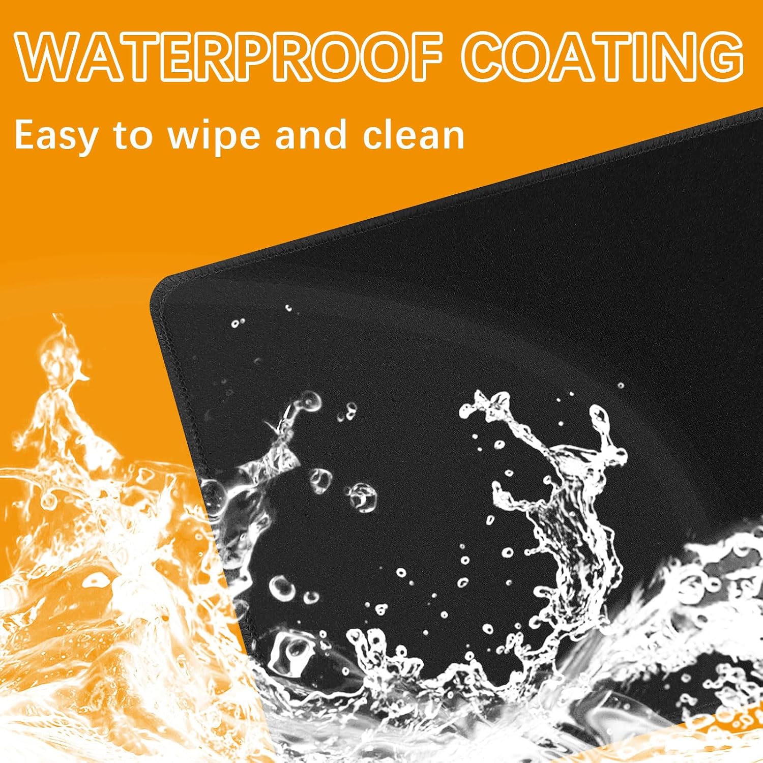 12 PCS Black Mouse pad Bulk with Stitched Edge,10.2x8.3inches 3mm Thickness Premium Textured Non-Slip Rubber Base Washable for Office and Home Use