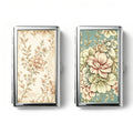 Vintage Art Deco Versatile Card & Cash Case, Slim Metal Wallet for Women Men Credit ID Business Cards (#A)