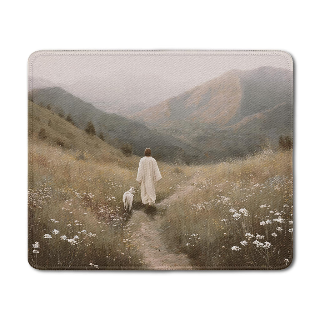Inspirational Christian God Says I Am Mouse Pad, Minimalist Boho Floral Bible Verse Affirmation Mouse Pads Mousepad for Home Office Dorm Computers Laptop Supplies Desk Accessories, 9.5x7.9 Inch
