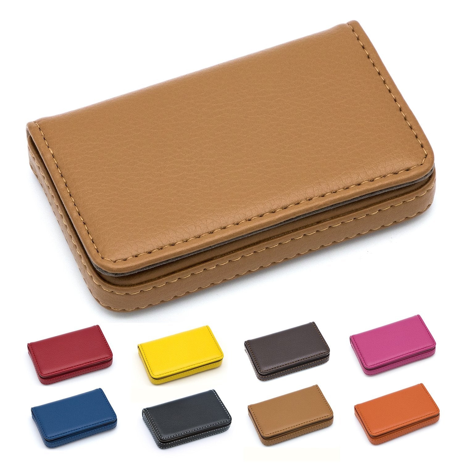 Padike Business Name Card Holder Luxury PU Leather,Business Name Card Holder Wallet Credit card ID Case/Holder For Men & Women - Keep Your Business Cards Clean