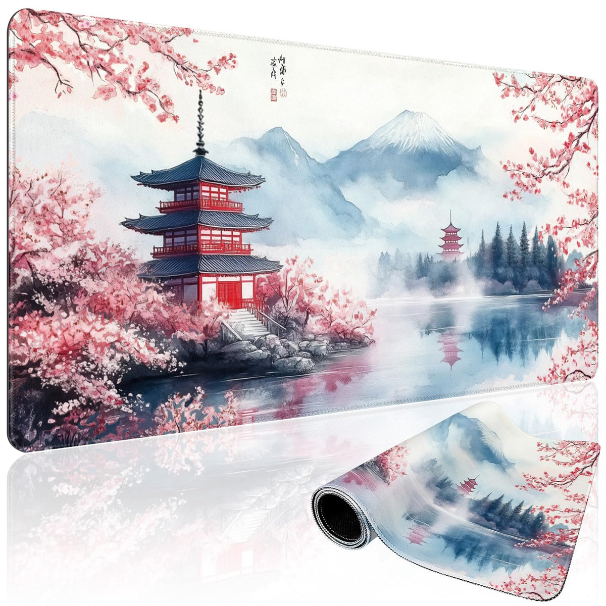 Mystical Gothic Library Large Gaming Mouse Pad Desk Mat 31.5x15.7