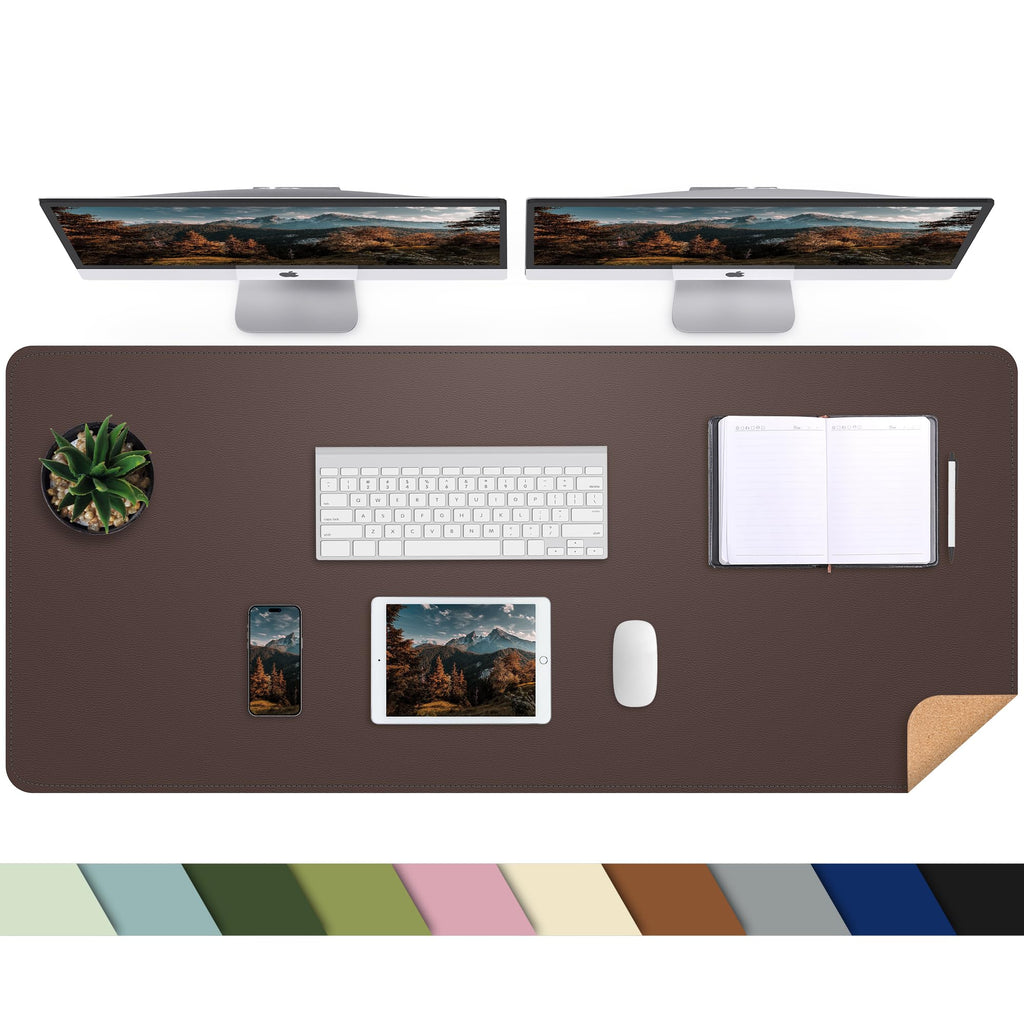 AFIING Large Desk Mat, 47" x 17", Black