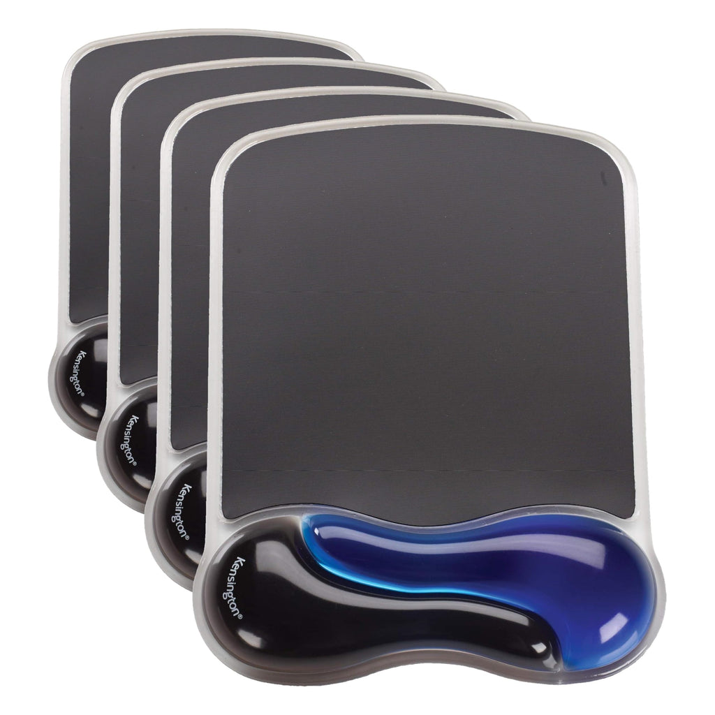 Kensington Duo Gel Mouse Pad with Wrist Rest, Ergonomic Wrist Support for Pain Relief, Comfortable Non-Skid Gel Pad for Computer, Laptop, Office & Home 9.6" x 7.6", Blue K62401AM