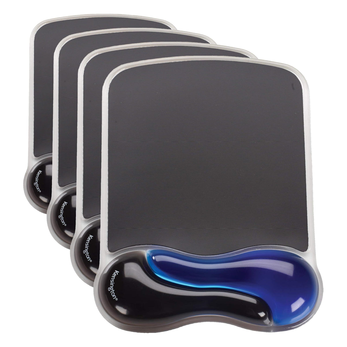 Kensington Duo Gel Mouse Pad with Wrist Rest, Ergonomic Wrist Support for Pain Relief, Comfortable Non-Skid Gel Pad for Computer, Laptop, Office & Home 9.6" x 7.6", Blue K62401AM