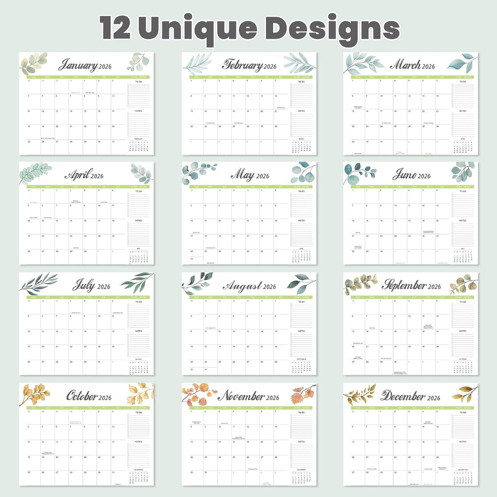 Desk Calendar 2026-2027 with Desk Mat – 22" x 17" Large Desk Pad Calendar Runs from July 2026 to December 2027, Office Supplies Desktop Monthly Calendar for Home & Office