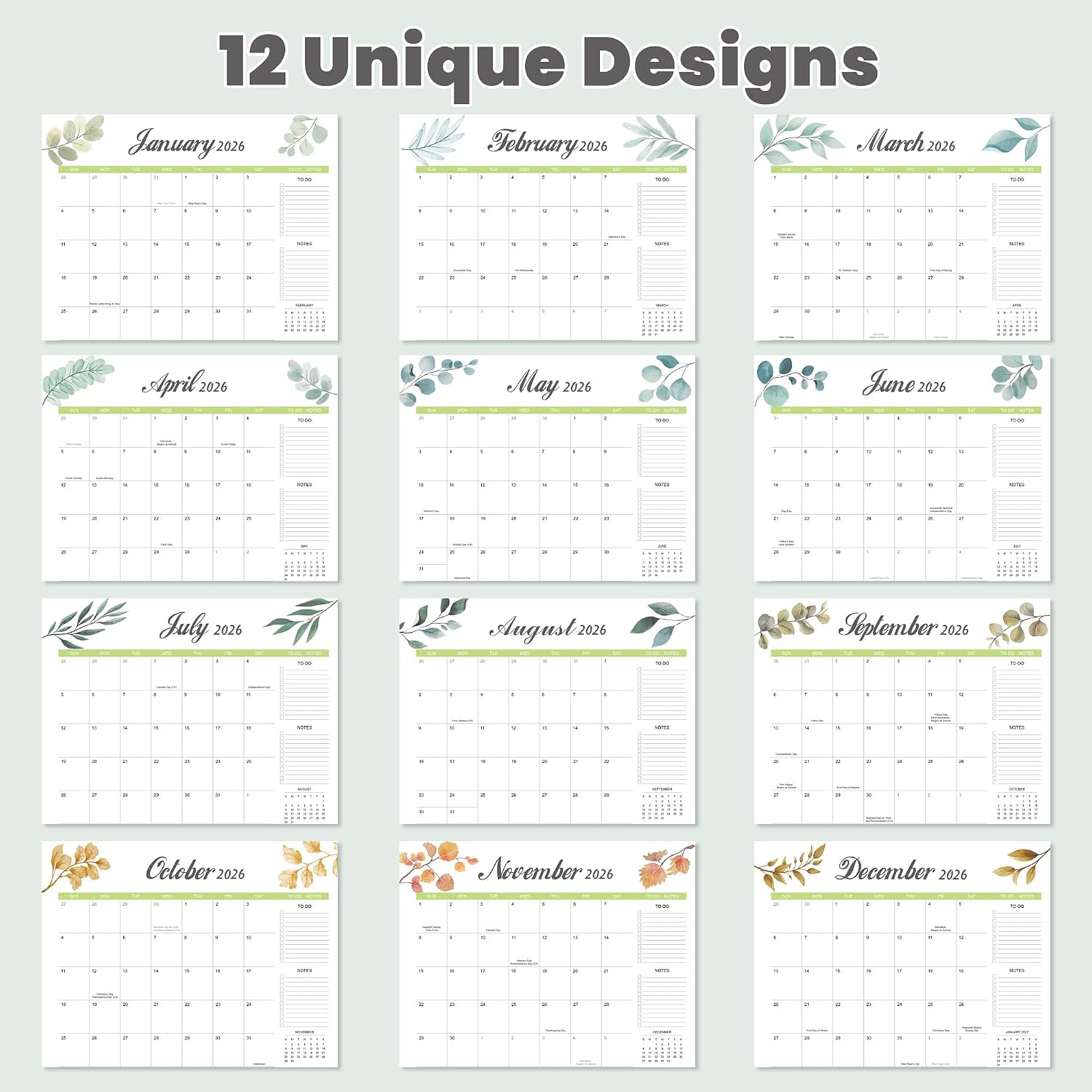 Desk Calendar 2026-2027 with Desk Mat – 22" x 17" Large Desk Pad Calendar Runs from July 2026 to December 2027, Office Supplies Desktop Monthly Calendar for Home & Office