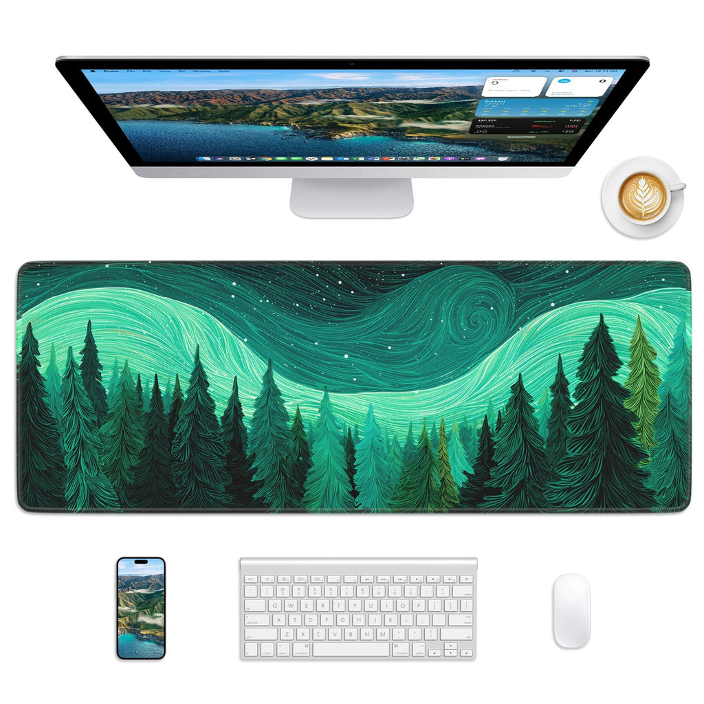 Mouse Pad 31.5x11.8in Large Desk Mat Non-Slip for Office