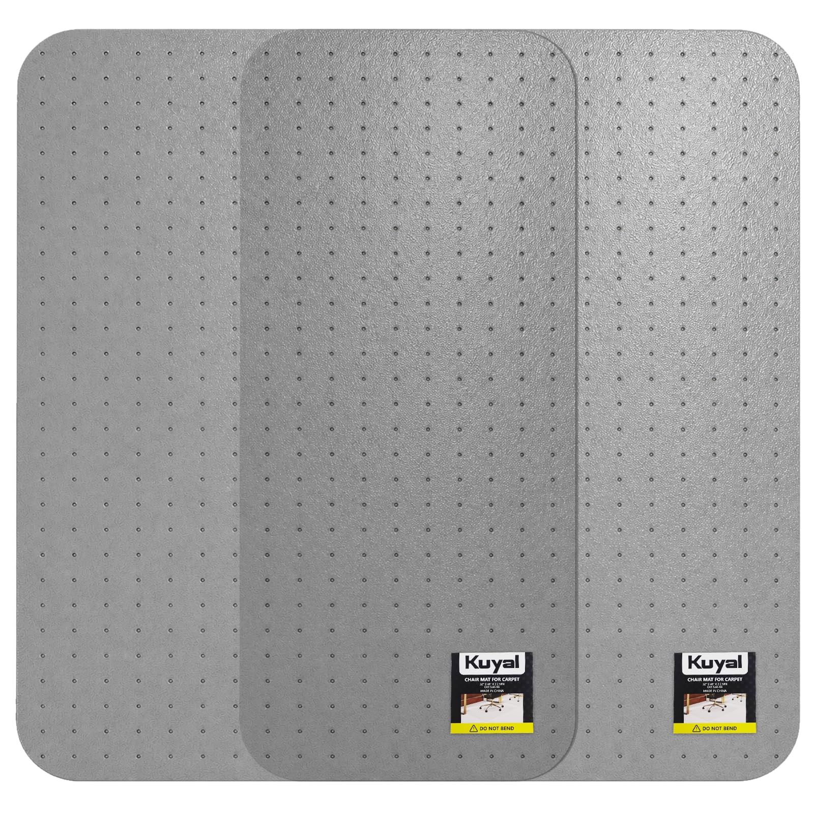 Kuyal Office Chair Mat for Carpet, Clear Heavy Duty Computer Chair Mat