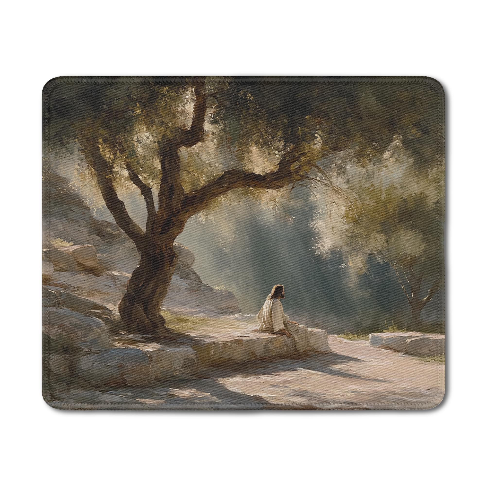 Inspirational Christian God Says I Am Mouse Pad, Minimalist Boho Floral Bible Verse Affirmation Mouse Pads Mousepad for Home Office Dorm Computers Laptop Supplies Desk Accessories, 9.5x7.9 Inch