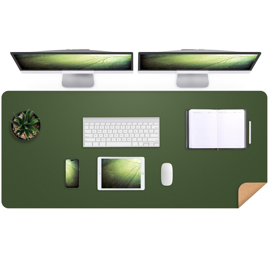 AFIING Large Desk Mat, 47" x 17", Black