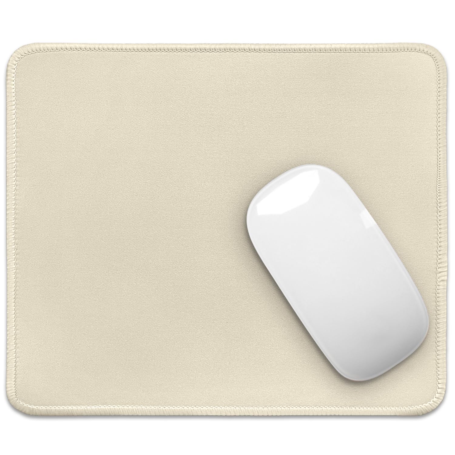 FROGIGO Mouse Pad with Stitched Edges - Cute Floral Mousepad for Women, 9.25 x 7.75 inch Washable Square Desk Pad, Non-Slip Rubber Base, Office Home Laptop Accessories - Vintage Garden