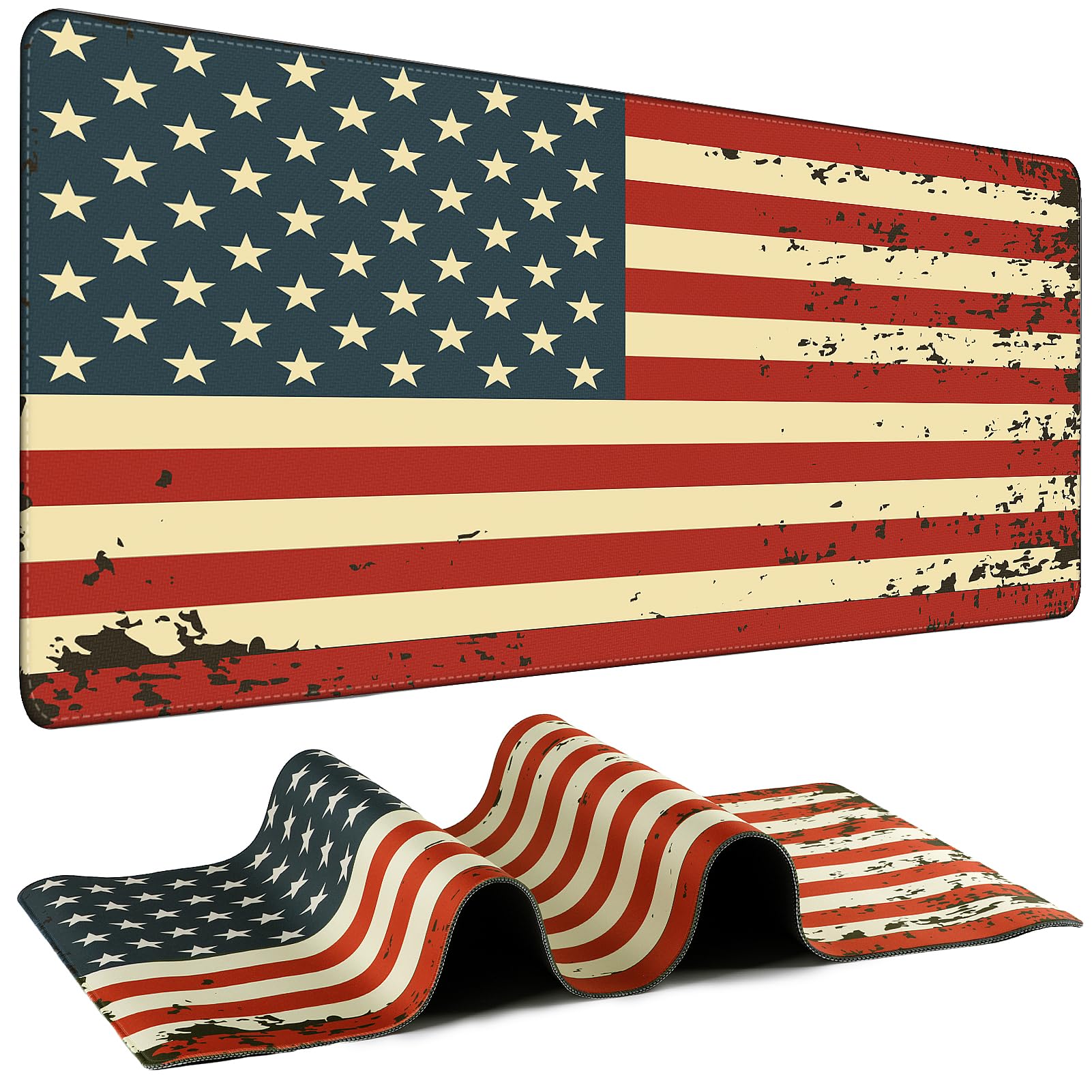 Mouse Pad Gaming - Desk Mat for Keyboard and Mouse - Large Mouse Pads for Desk, Gaming Mousepad with Non-Slip Base, Desks Pad (31.5" X 11.8") for Game, Office and Home
