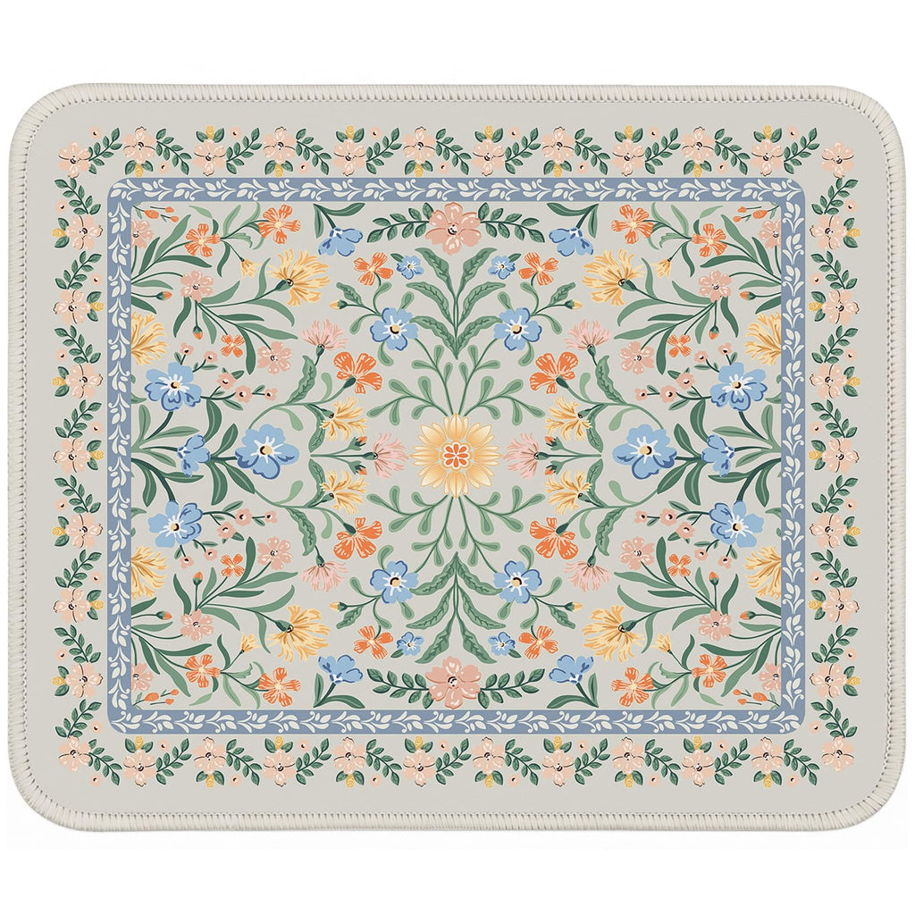 iCasso Desk Mat,Mouse Pad for Office Desk,35.4x15.7in,Pink Floral