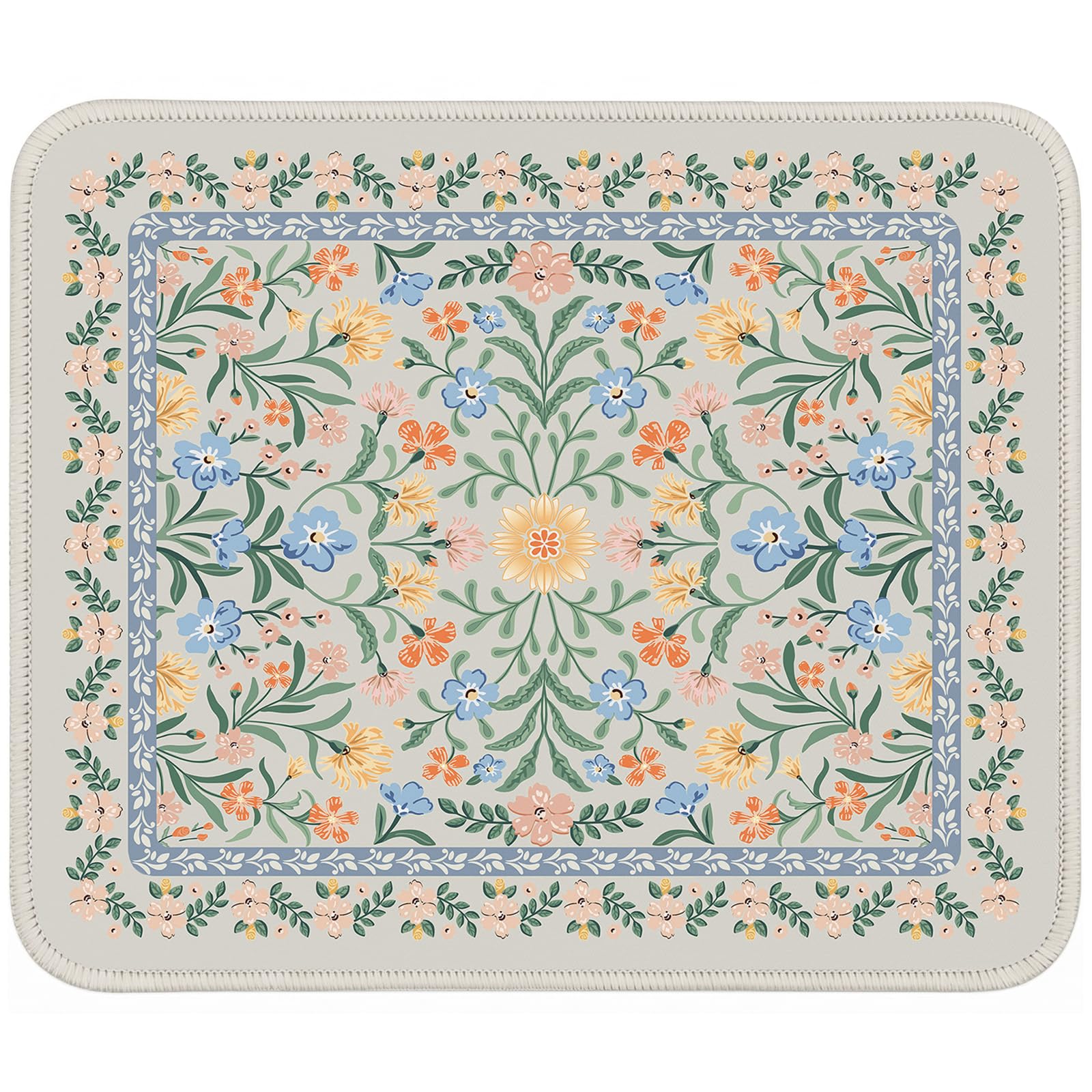 iCasso Desk Mat,Mouse Pad for Office Desk,35.4x15.7in,Pink Floral