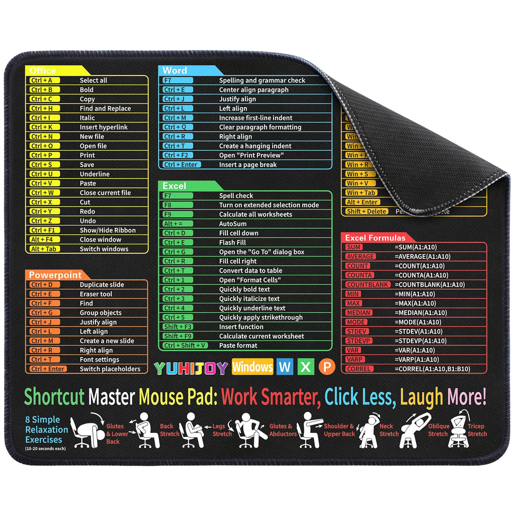 Mouse Pad Gaming - Desk Mat for Keyboard and Mouse - Kanagawa Large Mouse Pad for Desk, Japanese Sea Wave Mousepad (31.5 x 11.8inch) with Non-Slip Base, Desks Pad Mat for Game, Office and Home