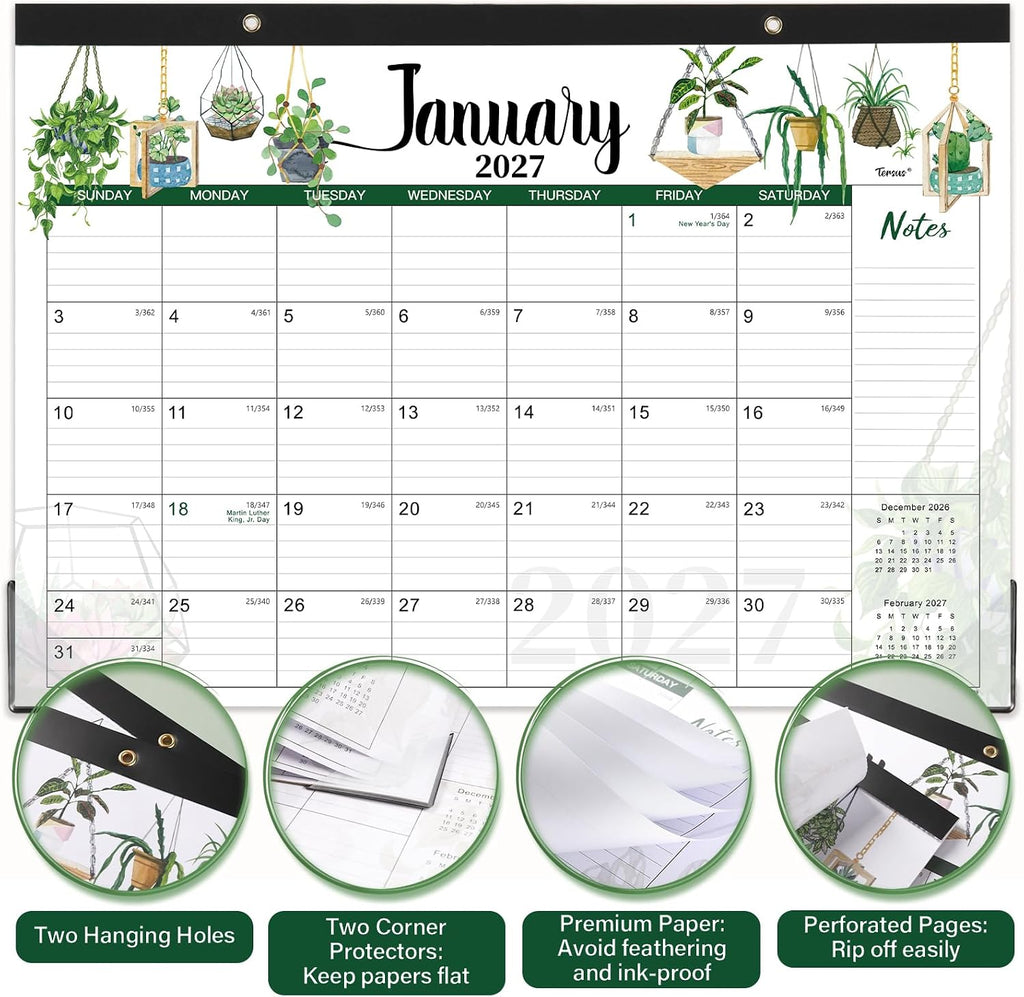 2027 Desk Calendar - Desktop Calendar 2027, JAN. 2027 - DEC. 2027