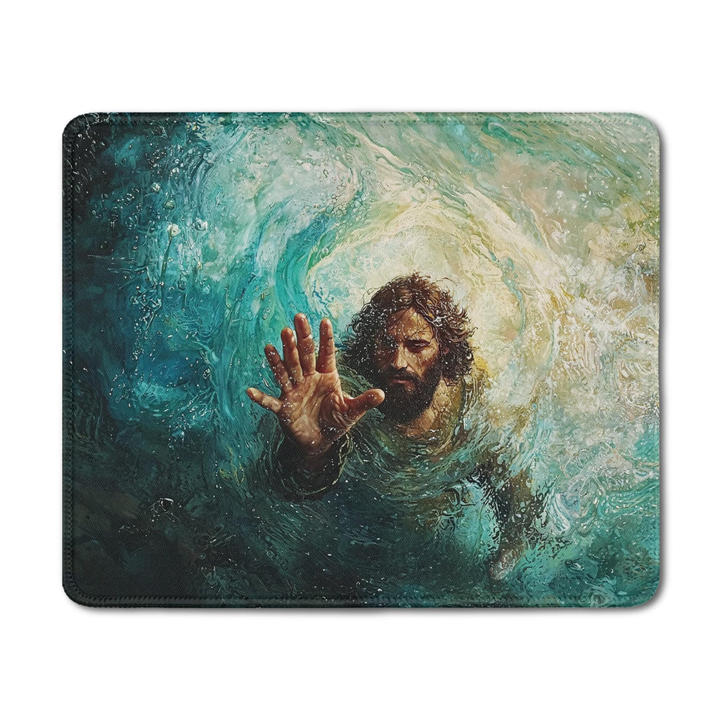 Inspirational Christian God Says I Am Mouse Pad, Minimalist Boho Floral Bible Verse Affirmation Mouse Pads Mousepad for Home Office Dorm Computers Laptop Supplies Desk Accessories, 9.5x7.9 Inch