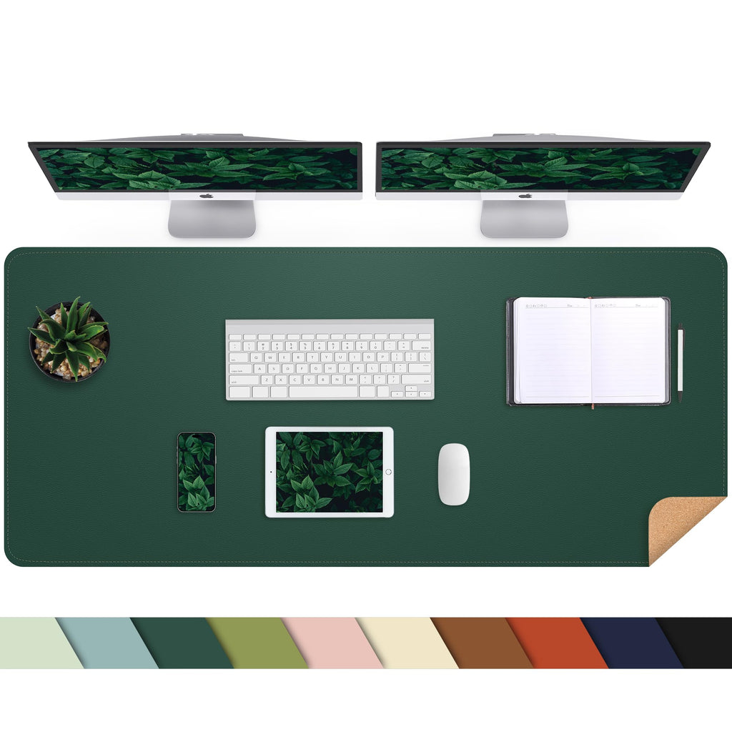 AFIING Large Desk Mat, 47" x 17", Black