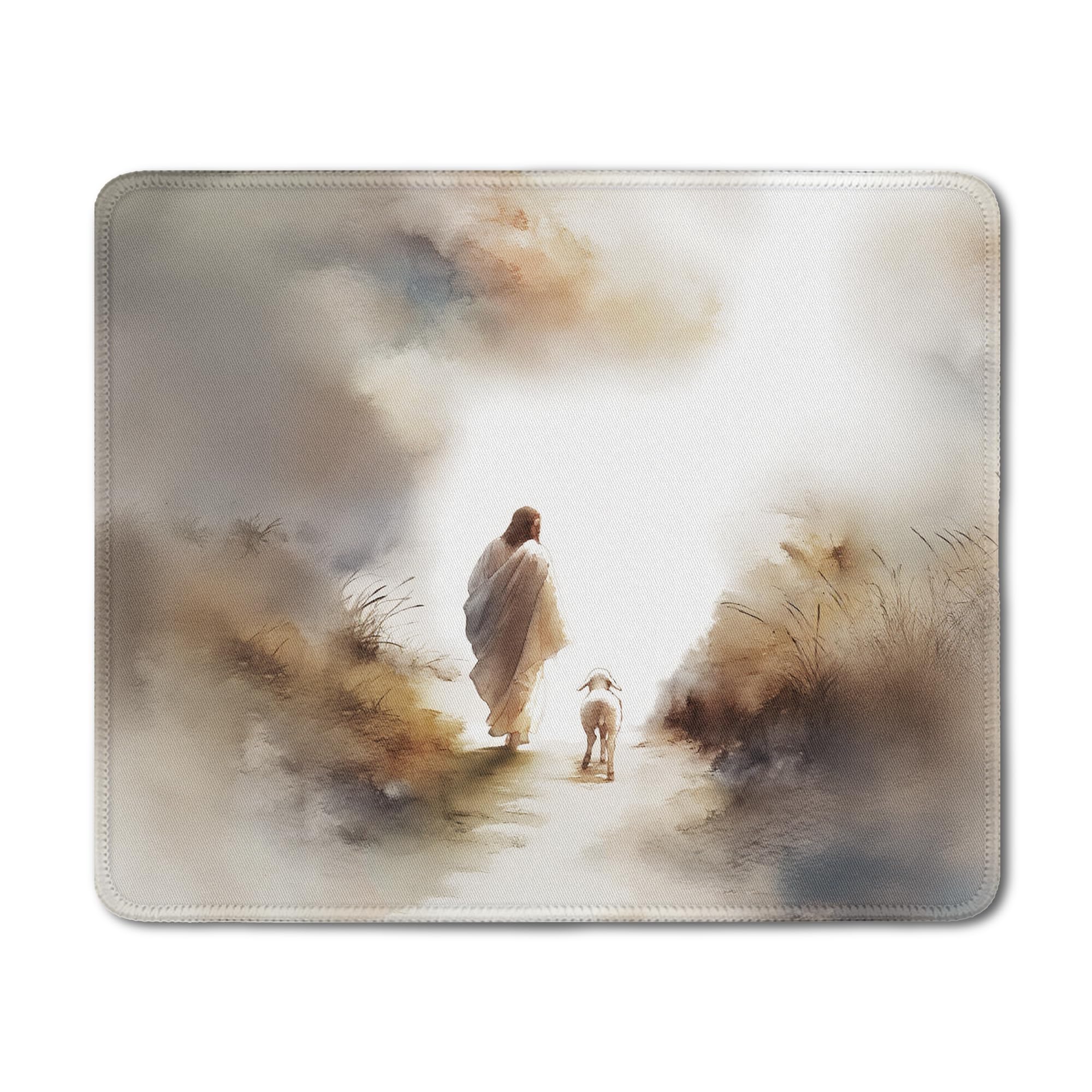 Inspirational Christian God Says I Am Mouse Pad, Minimalist Boho Floral Bible Verse Affirmation Mouse Pads Mousepad for Home Office Dorm Computers Laptop Supplies Desk Accessories, 9.5x7.9 Inch