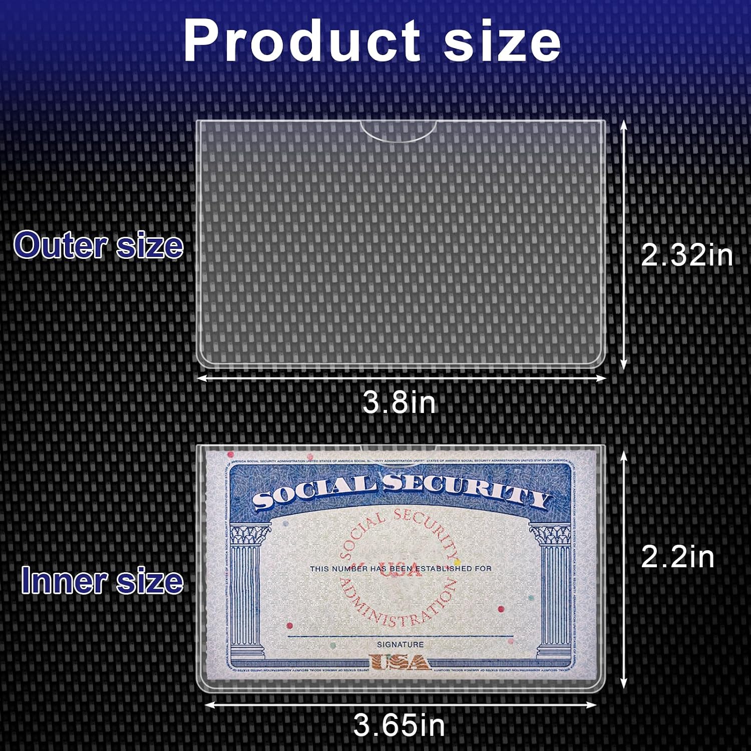 10 Pack Social Security Card Protector Medicare New Credit Card Holder,24 Mil Soft Clear Card for Waterproof SSN Card Protector，ID/Debit/Credit Card Covers Sleeve(10)