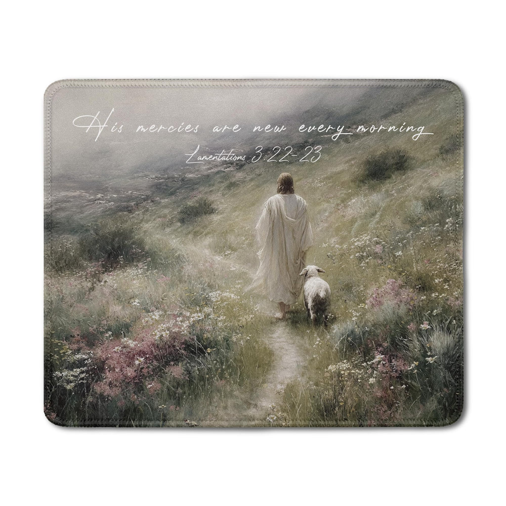 Inspirational Christian God Says I Am Mouse Pad, Minimalist Boho Floral Bible Verse Affirmation Mouse Pads Mousepad for Home Office Dorm Computers Laptop Supplies Desk Accessories, 9.5x7.9 Inch