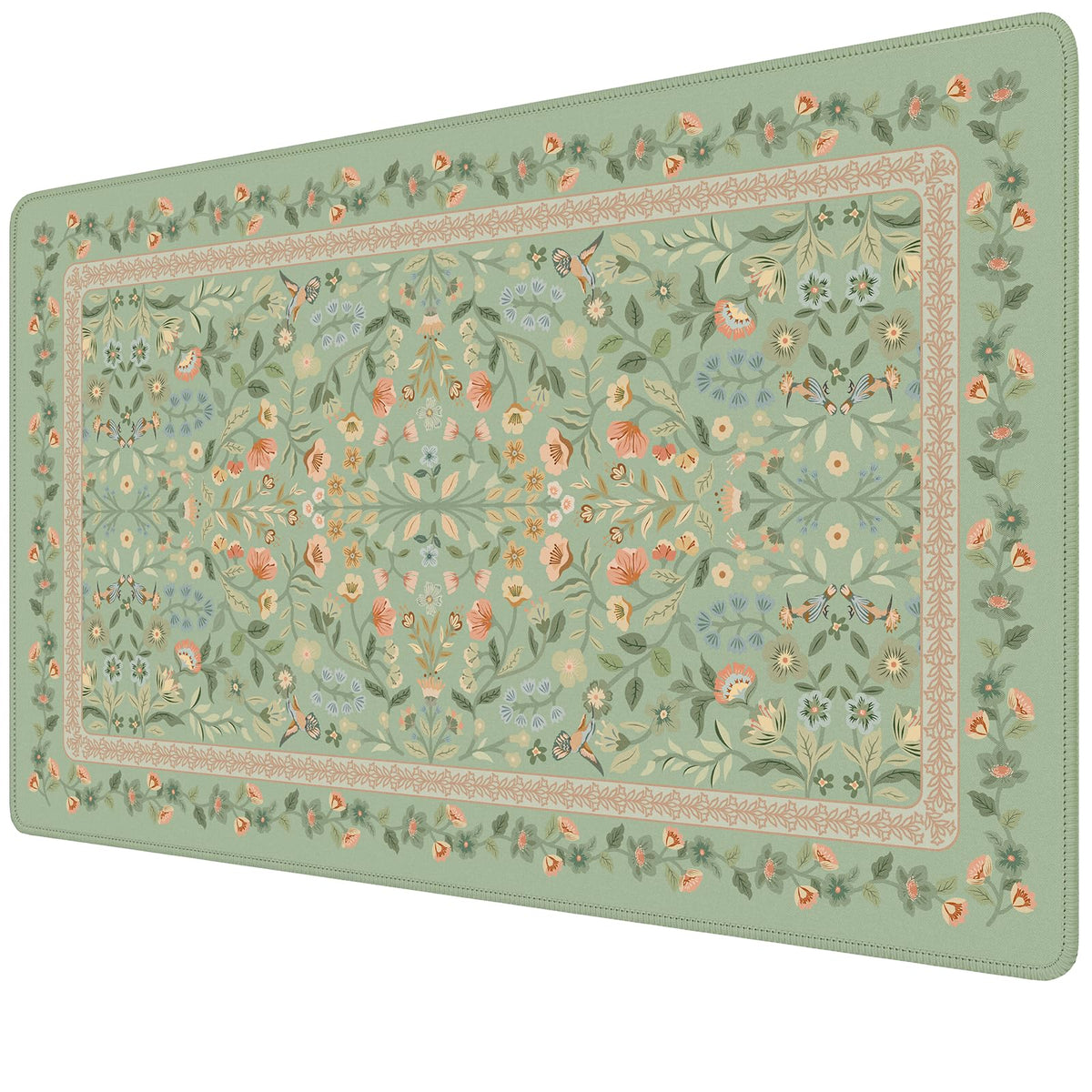 iCasso Desk Mat,Mouse Pad for Office Desk,35.4x15.7in,Pink Floral