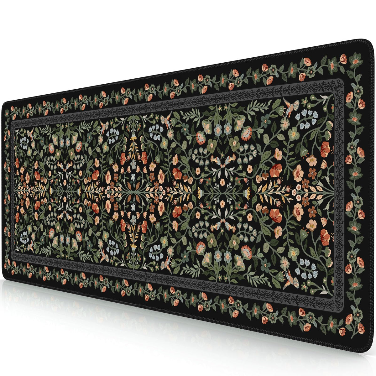 iCasso Desk Mat,Mouse Pad for Office Desk,35.4x15.7in,Pink Floral