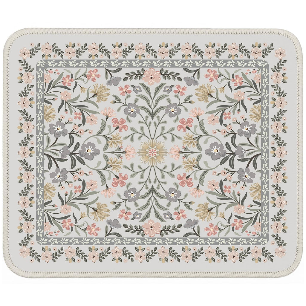 iCasso Desk Mat,Mouse Pad for Office Desk,35.4x15.7in,Pink Floral