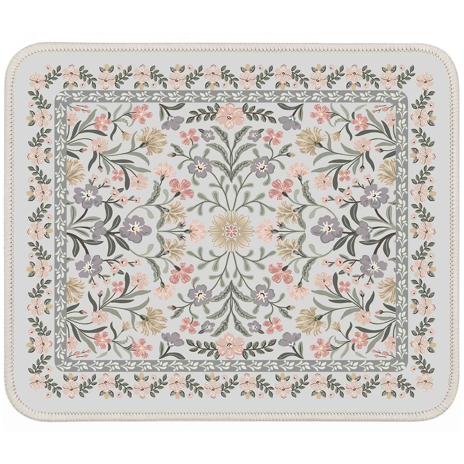 iCasso Desk Mat,Mouse Pad for Office Desk,35.4x15.7in,Pink Floral