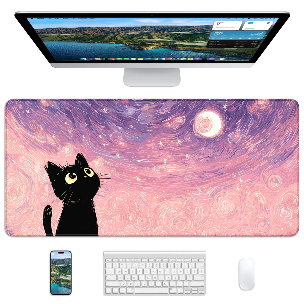 Mouse Pad 31.5x11.8in Large Desk Mat Non-Slip for Office