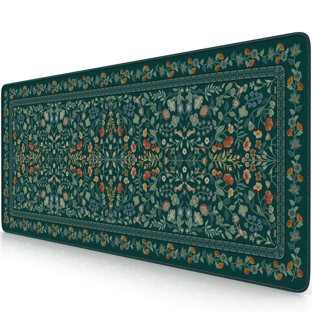 iCasso Desk Mat,Mouse Pad for Office Desk,35.4x15.7in,Pink Floral