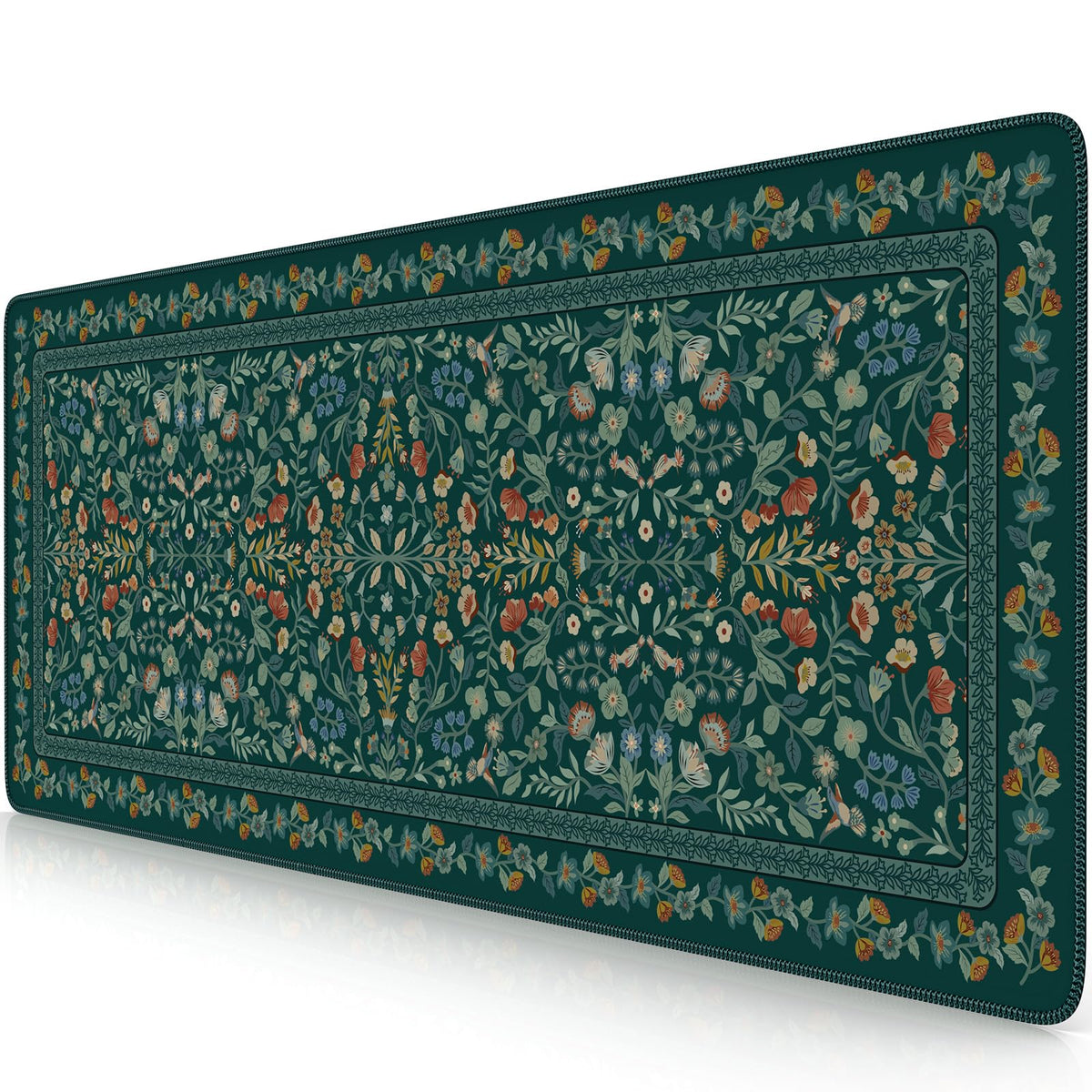 iCasso Desk Mat,Mouse Pad for Office Desk,35.4x15.7in,Pink Floral