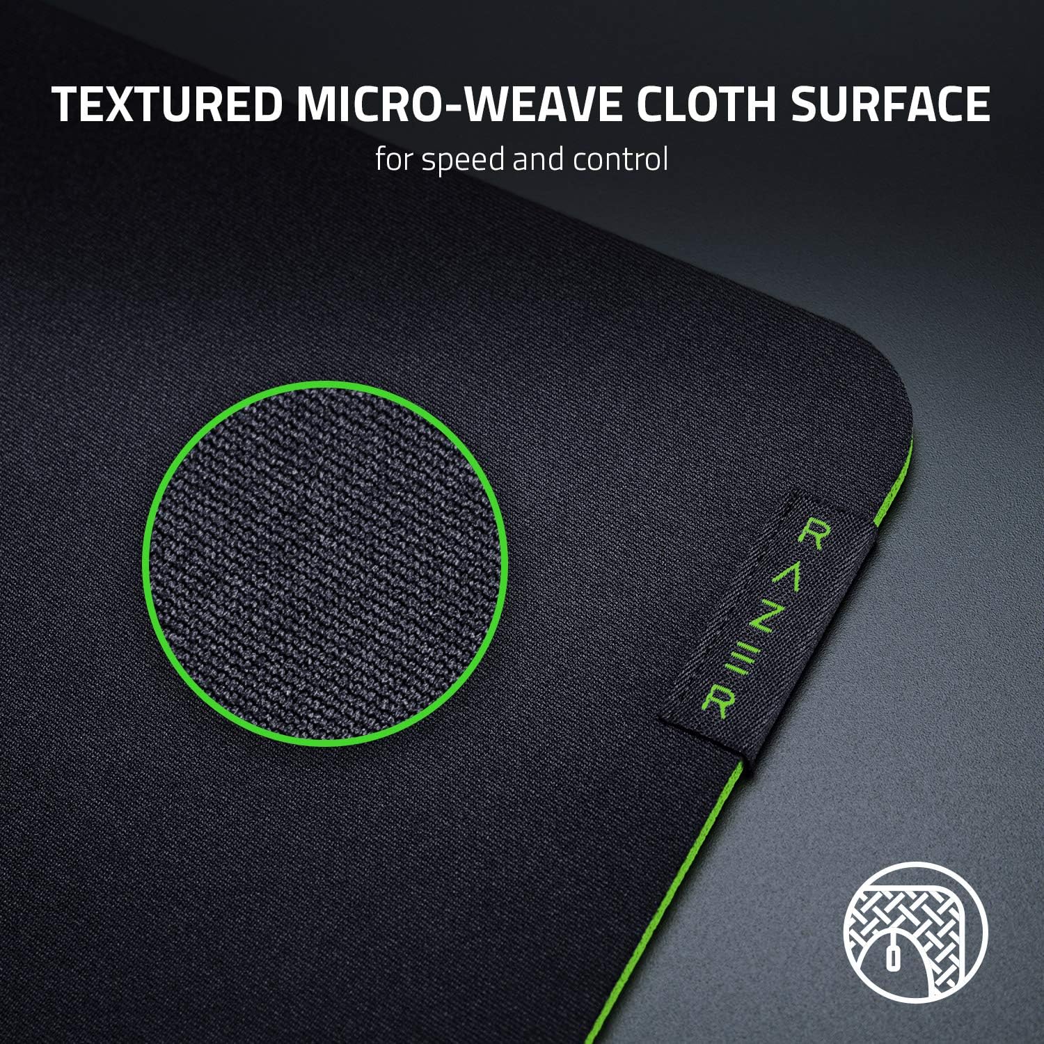 Razer Gigantus V2 Cloth Gaming Mouse Pad (Large), Thick, Classic Black