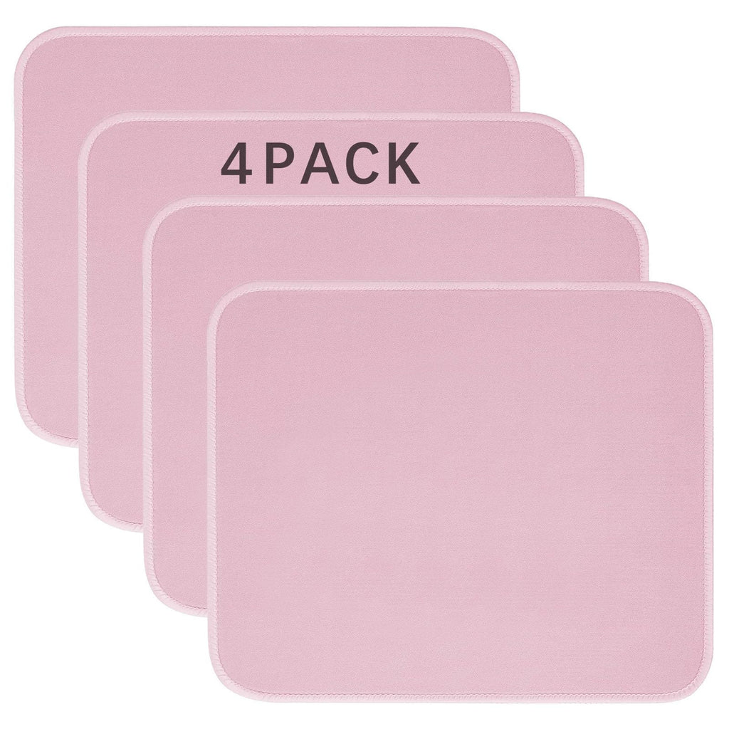 12 PCS Black Mouse pad Bulk with Stitched Edge,10.2x8.3inches 3mm Thickness Premium Textured Non-Slip Rubber Base Washable for Office and Home Use