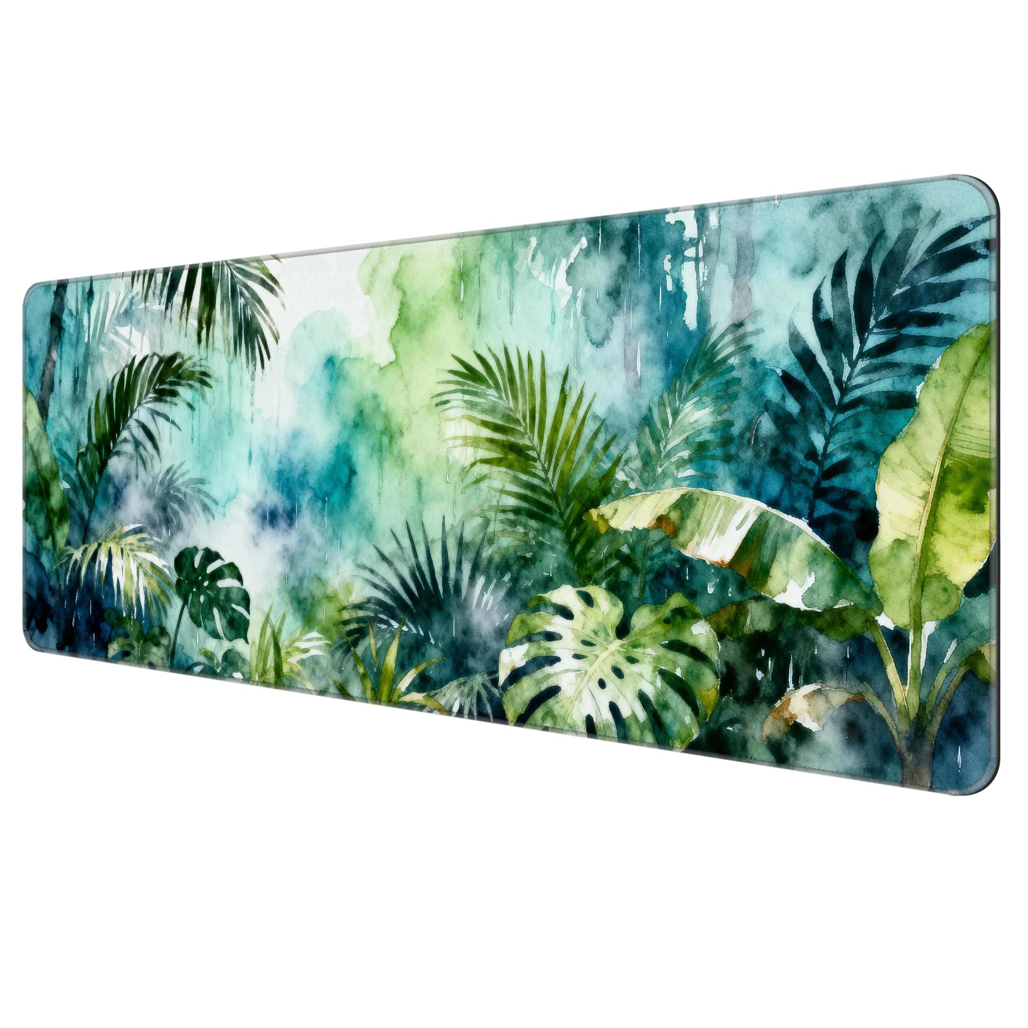Large Thin Mouse Pad with Stitched Edges, Galaxy Space