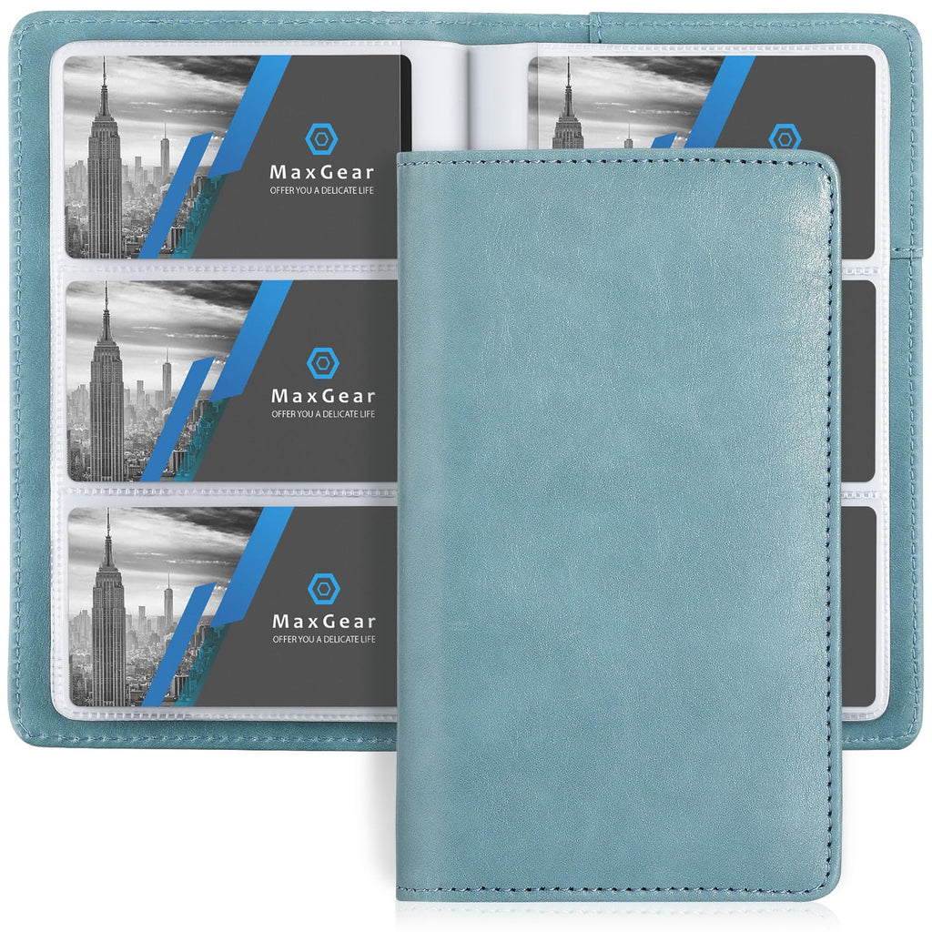 MaxGear Business Card Organizer Book, Holds 240 Cards, Black