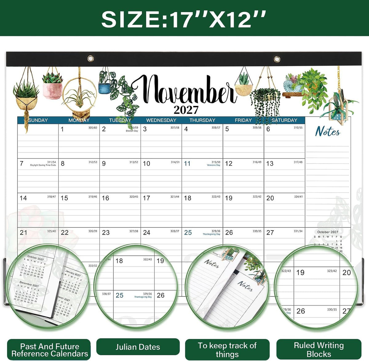 2027 Desk Calendar - Desktop Calendar 2027, JAN. 2027 - DEC. 2027