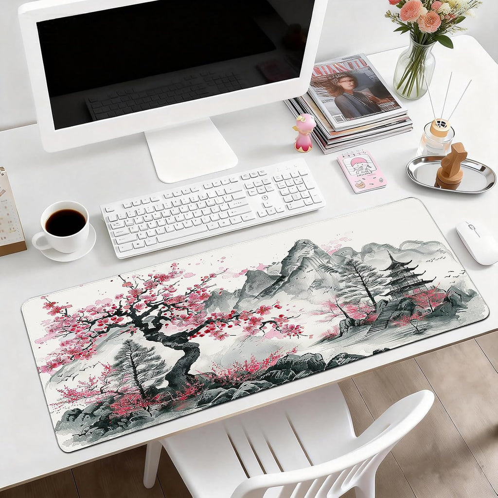 Gaming Mouse Pad, Desk Mat for Keyboard and Mouse, Large Mouse Pad for Desk, Computer Mousepad