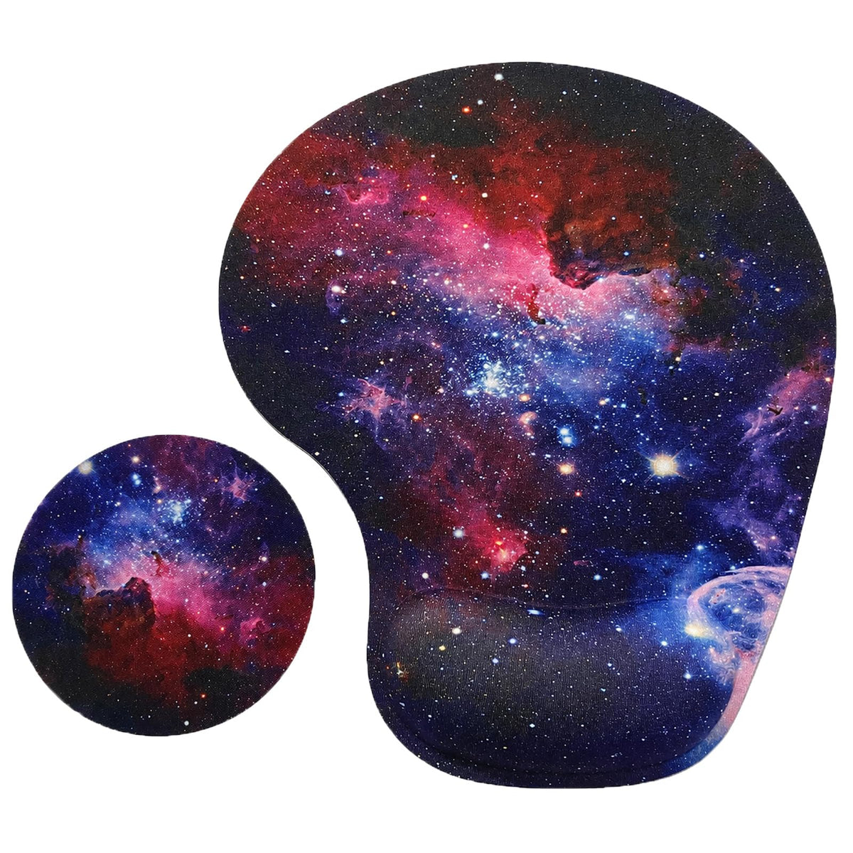 Mouse Pad with Wrist Support, Ergonomic Mouse Pads with Memory Foam Wrist Rest, Easy Typing Pain Relief, Comfortable Home Office Computer Wrist Support Pads for Working Studying Gaming, Purple