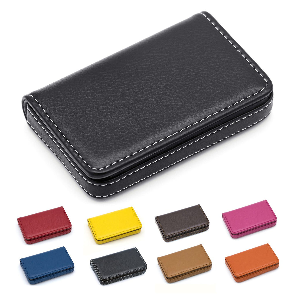 Padike Business Name Card Holder Luxury PU Leather,Business Name Card Holder Wallet Credit card ID Case/Holder For Men & Women - Keep Your Business Cards Clean