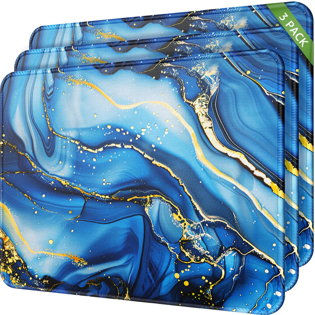 MROCO 3 Pack Mouse Pad, Black Mousepad for Desk, 30% Larger, 8.5 x 11 in
