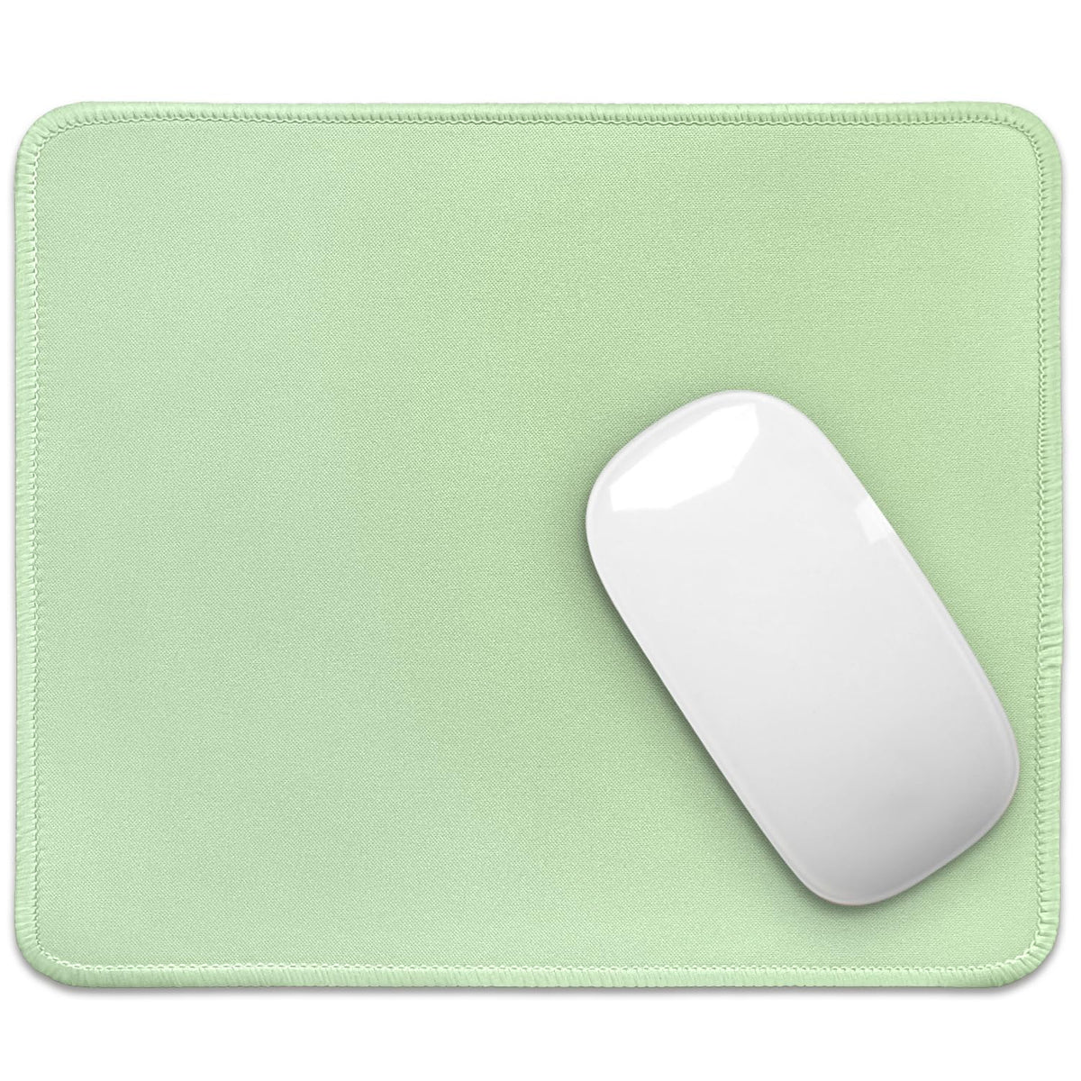 FROGIGO Mouse Pad with Stitched Edges - Cute Floral Mousepad for Women, 9.25 x 7.75 inch Washable Square Desk Pad, Non-Slip Rubber Base, Office Home Laptop Accessories - Vintage Garden