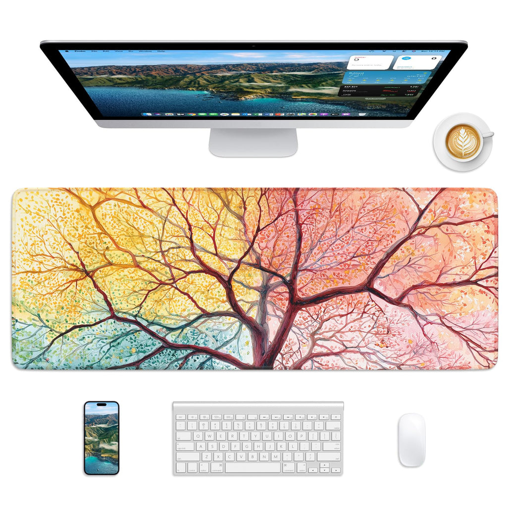Mouse Pad 31.5x11.8in Large Desk Mat Non-Slip for Office