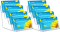 xydstay Acrylic 4-Tier Business Card Holder for Desk with 4 Pockets, 2 Pack